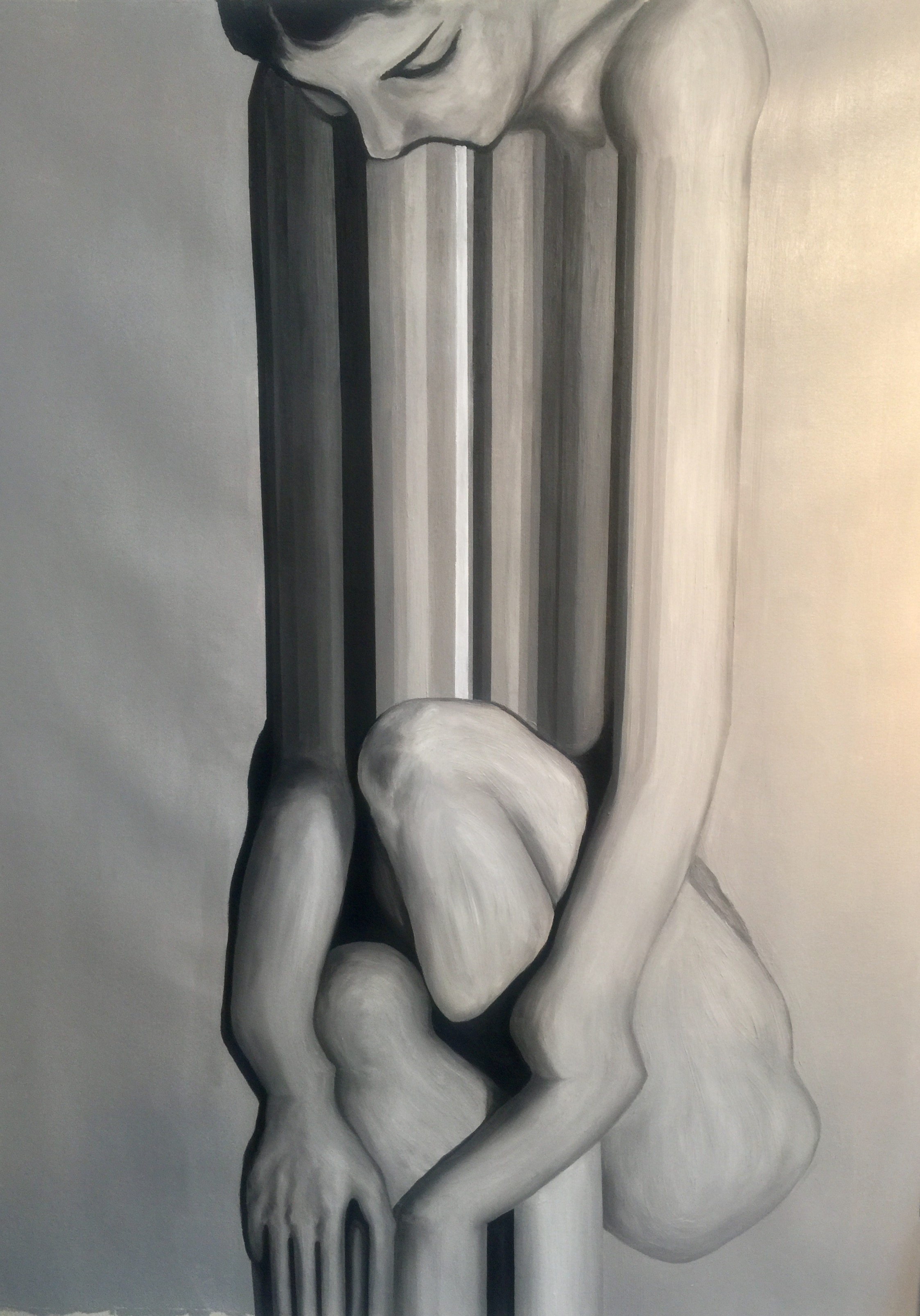  Long body, acrylic on canvas_60x60'' 2016  